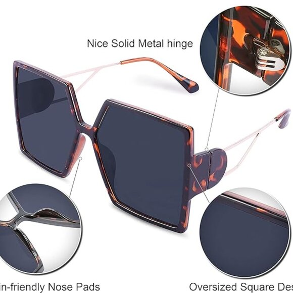 Excellent leopard women's sunglasses - Picture 2 of 6